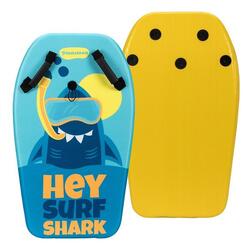 Bodyboard avec poignées - Surf Shark Bleu