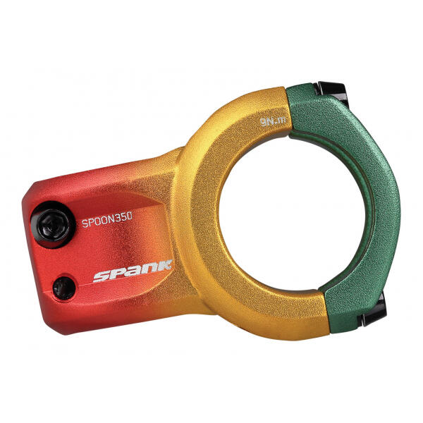 Spank Spoon 350 Potence 35mm Édition Rasta Rasta 45 2/3