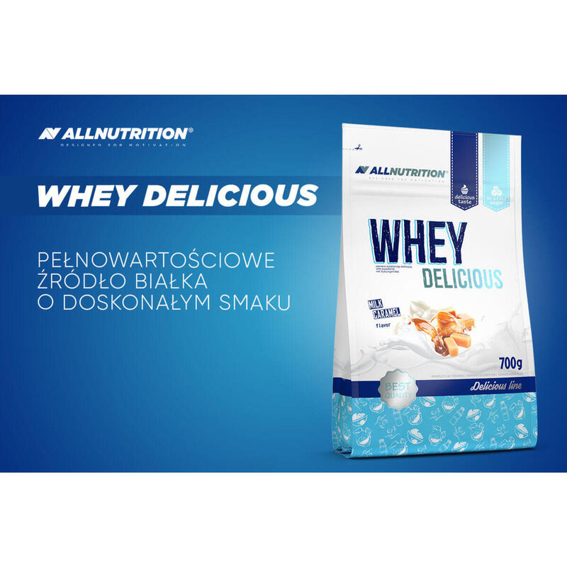 Odżywka białkowa WHEY DELICIOUS PROTEIN WPC+WPI 700g Wanilia z Truskawką