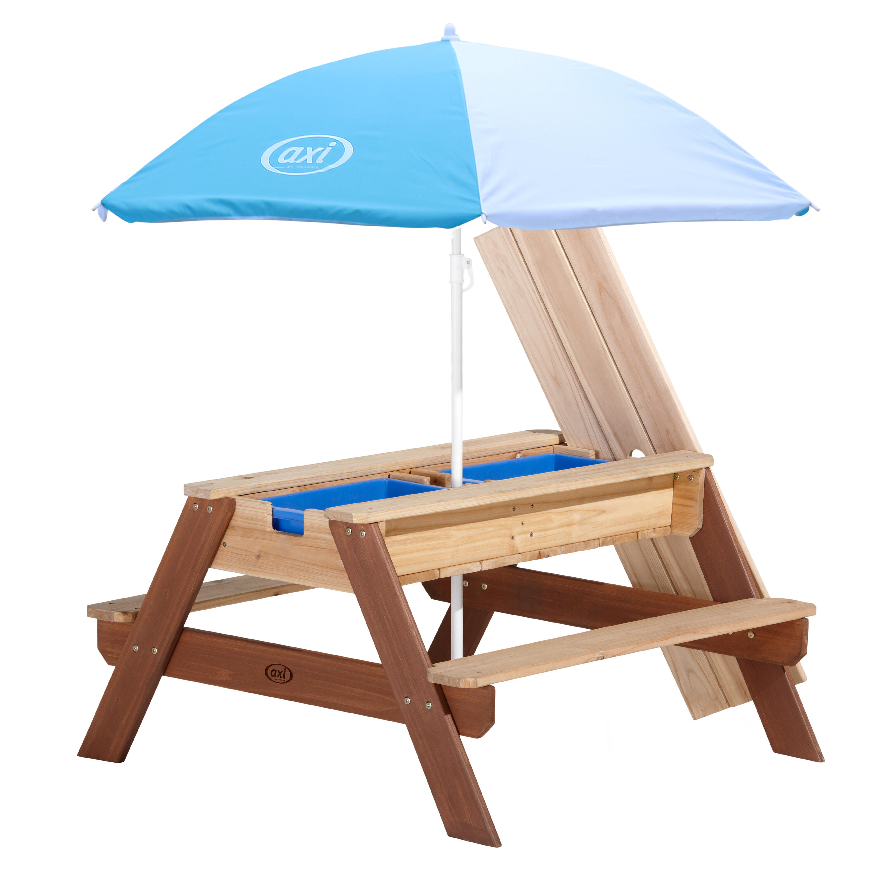 AXI AXI Nick Mesa Arena y Agua  de Madera Marrón | 95x97x48 cm