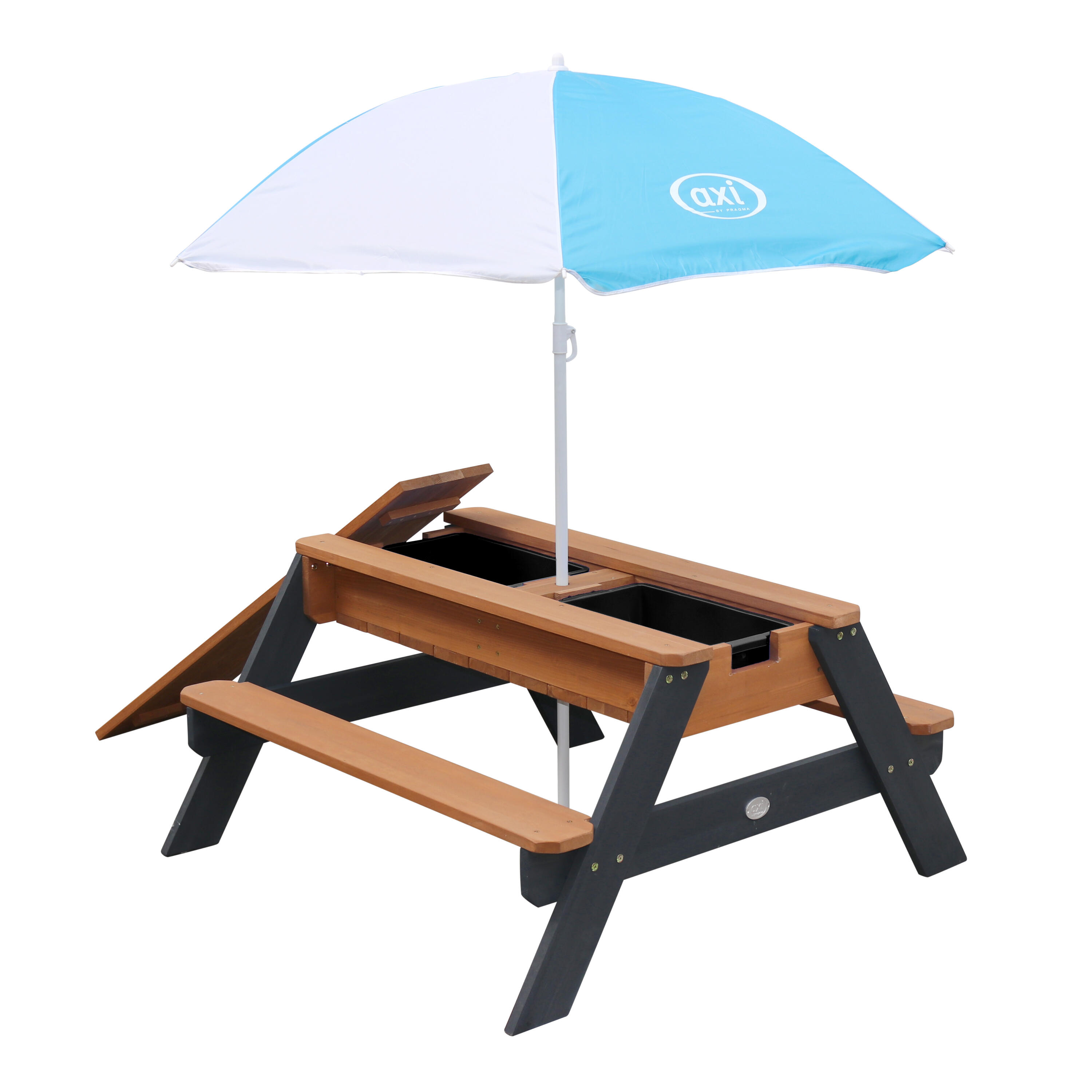 AXI AXI Nick Tavolo Sabbia e Acqua, Grigio/Marrone | 95x97x48 cm