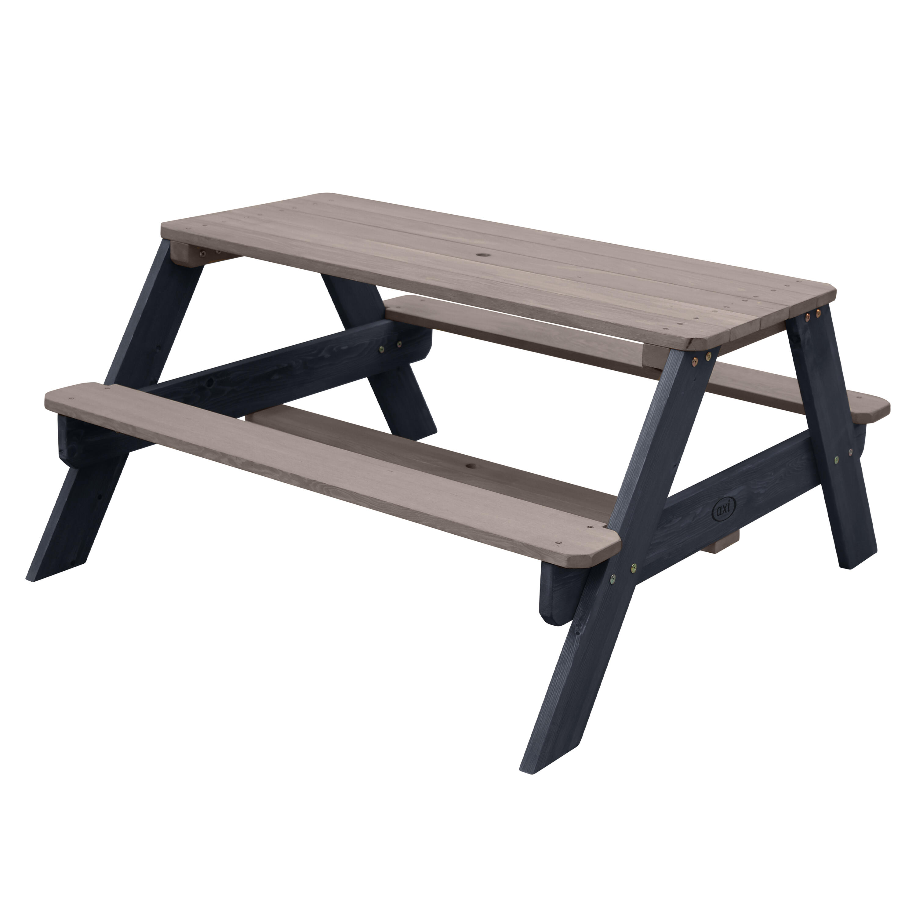 Table Pique Nique avec Parasol 95x97x48 cm, Anthracite/Gris 5/7