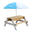 AXI Nick Table Sable et Eau, Parasol, Blanc/Marron | 95x97x48 cm