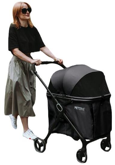 Grande passeggino per cane o gatto B.RIDER verde fino a 30 kg