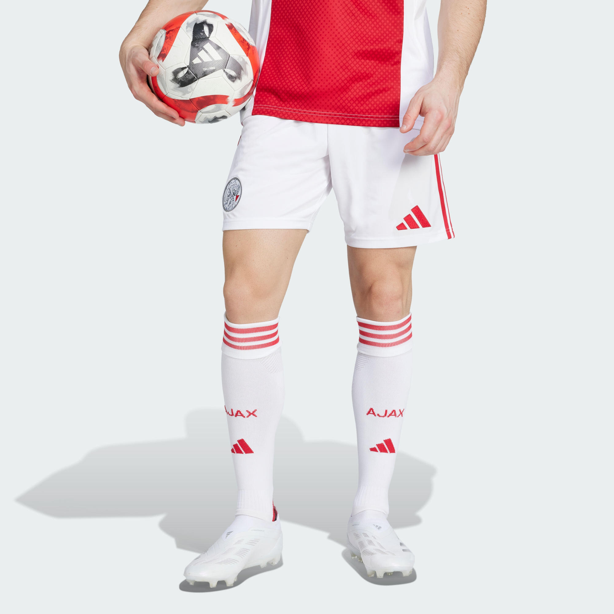 Adidas - Short Domicile Ajax Amsterdam 25/26 - Short - Blanc - S - Decathlon