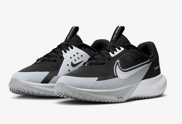 Scarpe unisex nike sonic fly (gs) - nero/bianco/grigio 5/7