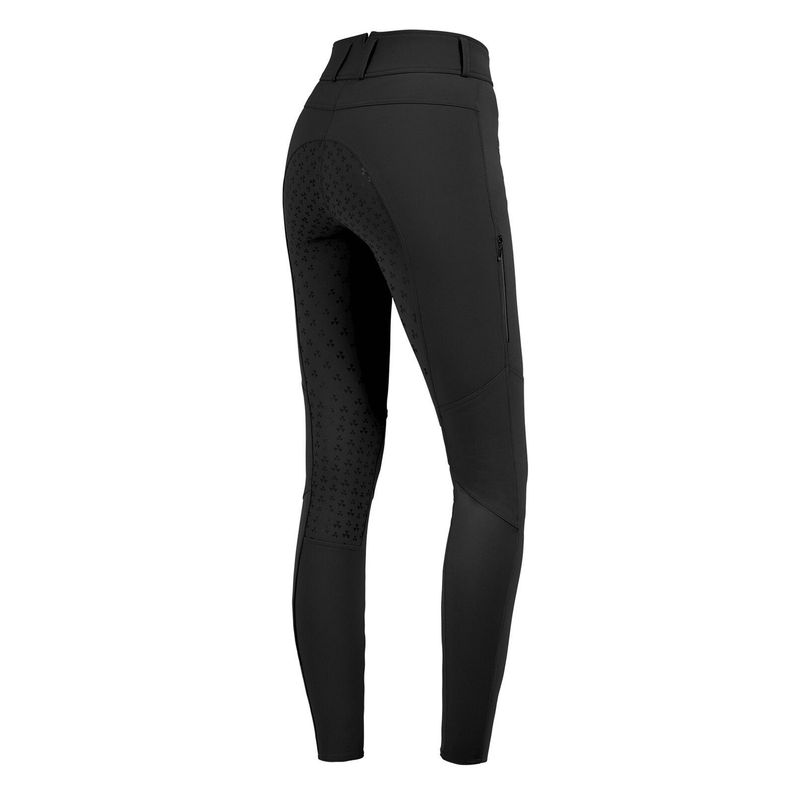 Pantalon équitation de concours full grip taille haute en sillicone femme ELT He 2/3