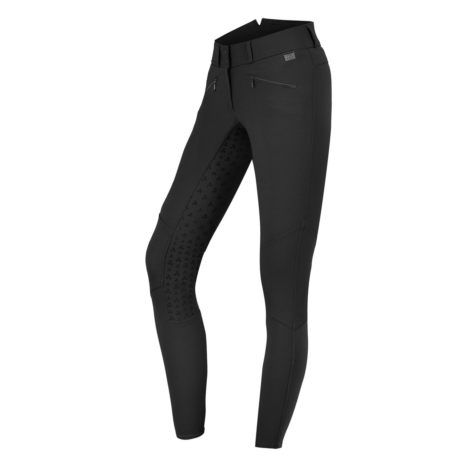 Elt - Pantalon Équitation De Concours Full Grip Taille Haute En Sillicone Femme Elt He - Pantalon D'Équitation - Noir - 32 - Decathlon
