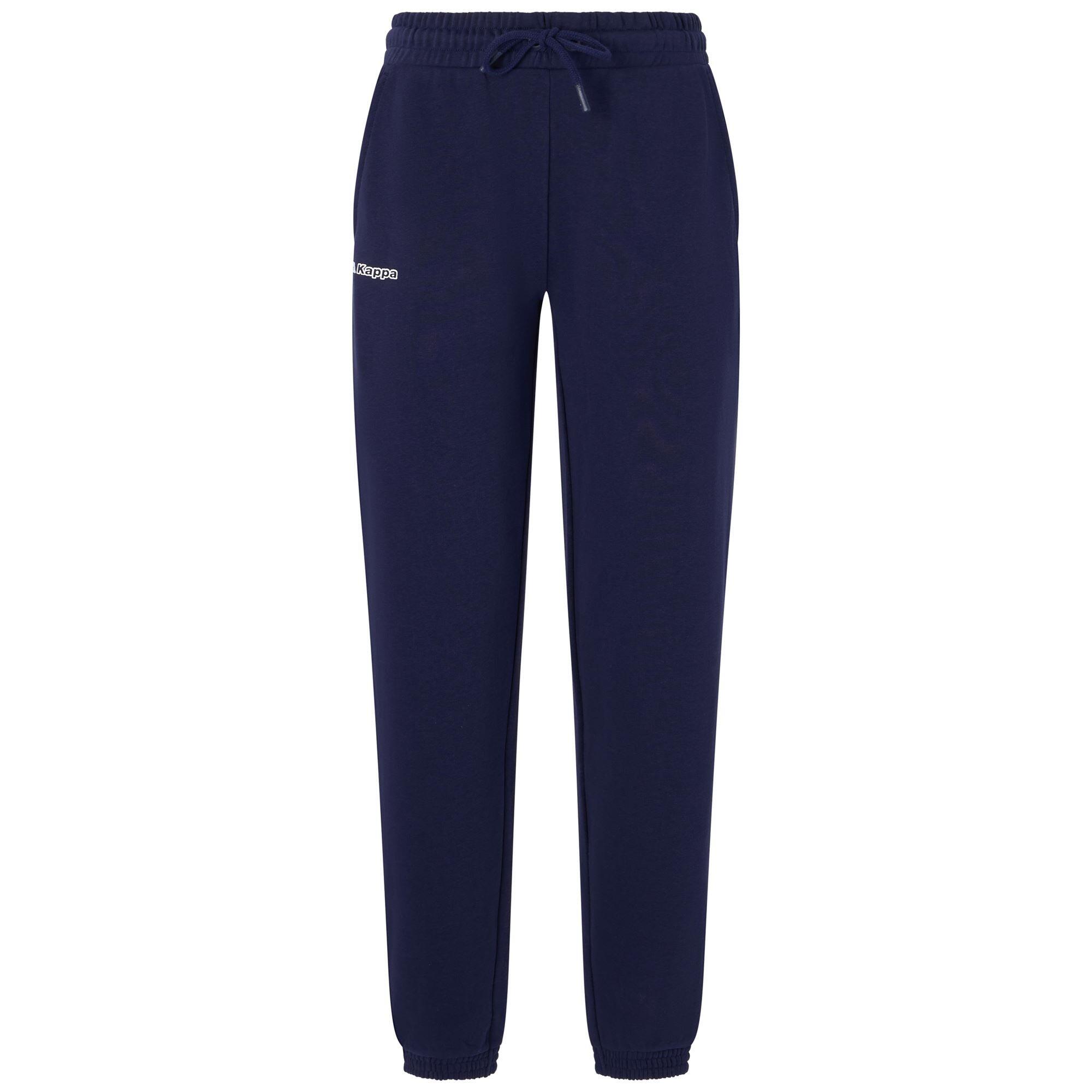 Pantaloni tuta da donna in cotone blu da sportivo 2/7