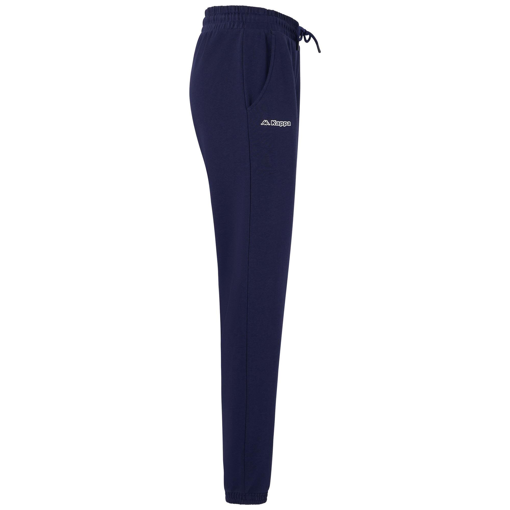 Pantaloni tuta da donna in cotone blu da sportivo 3/7