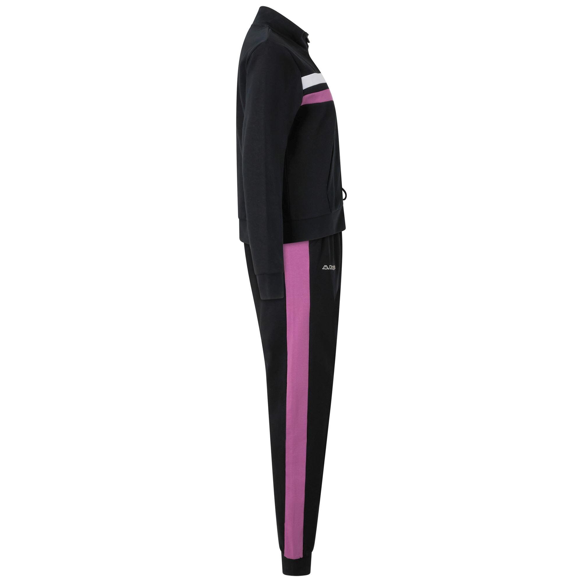 tuta da donna in cotone nero da fitness 2/7