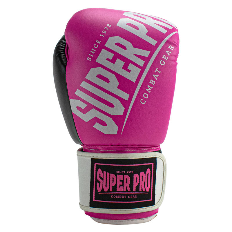 Guantes de boxeo - Rebel - Negro/Rosa/Blanco