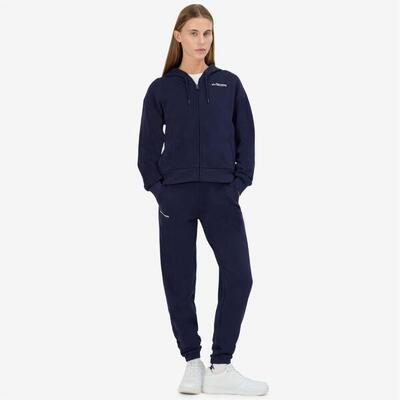 Pantaloni tuta da donna in cotone blu da sportivo
