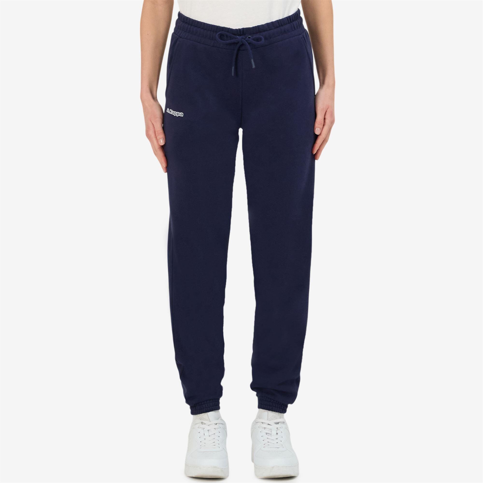 Pantaloni tuta da donna in cotone blu da sportivo 5/7