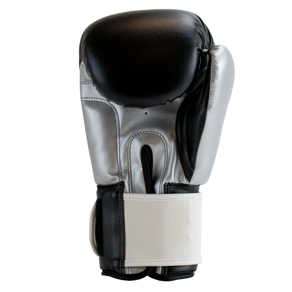 Guantes de boxeo - Rebel - Negro/Gris/Blanco 4/6