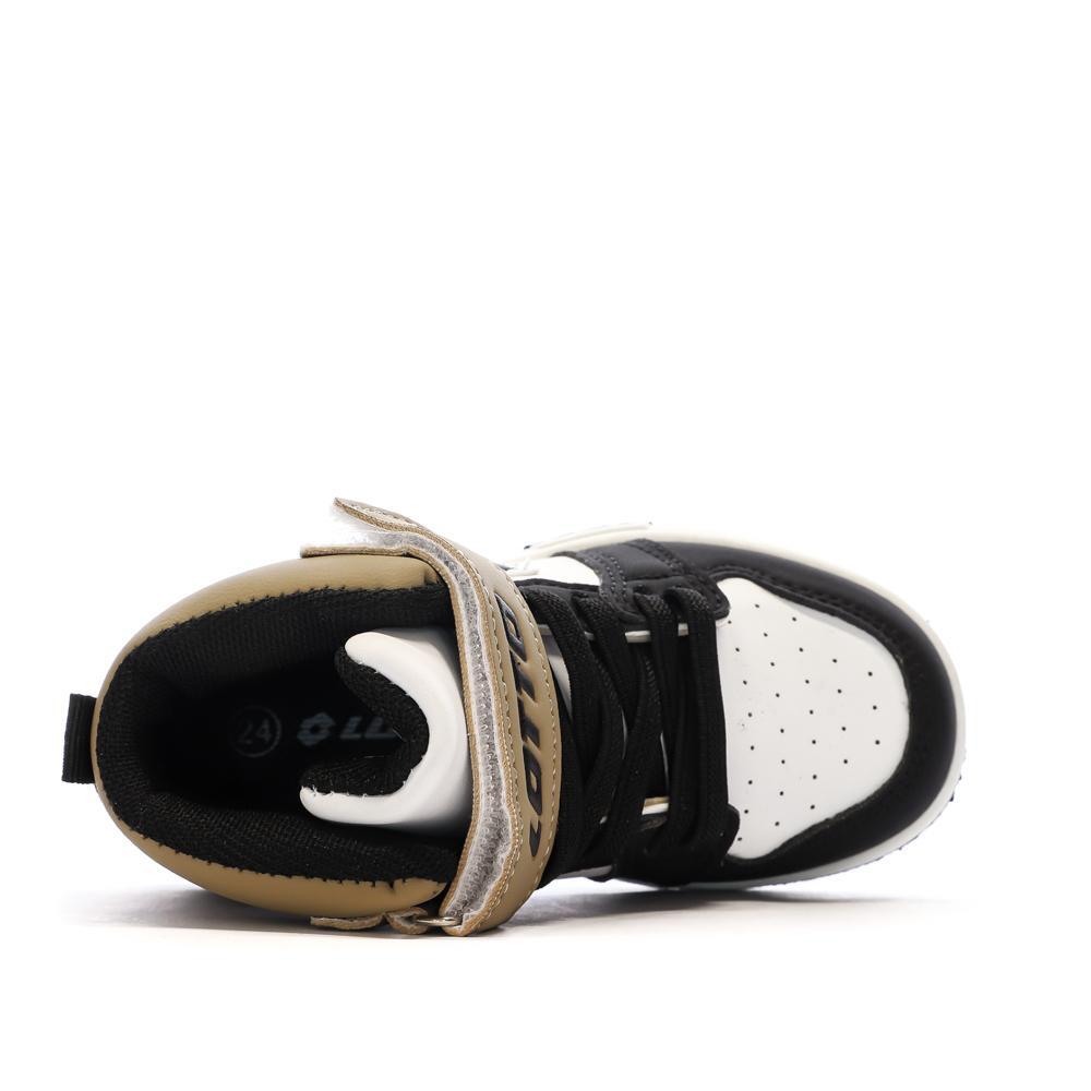 Zapatillas Lotto Ravenne Kaki/Negro para Niño 4/7