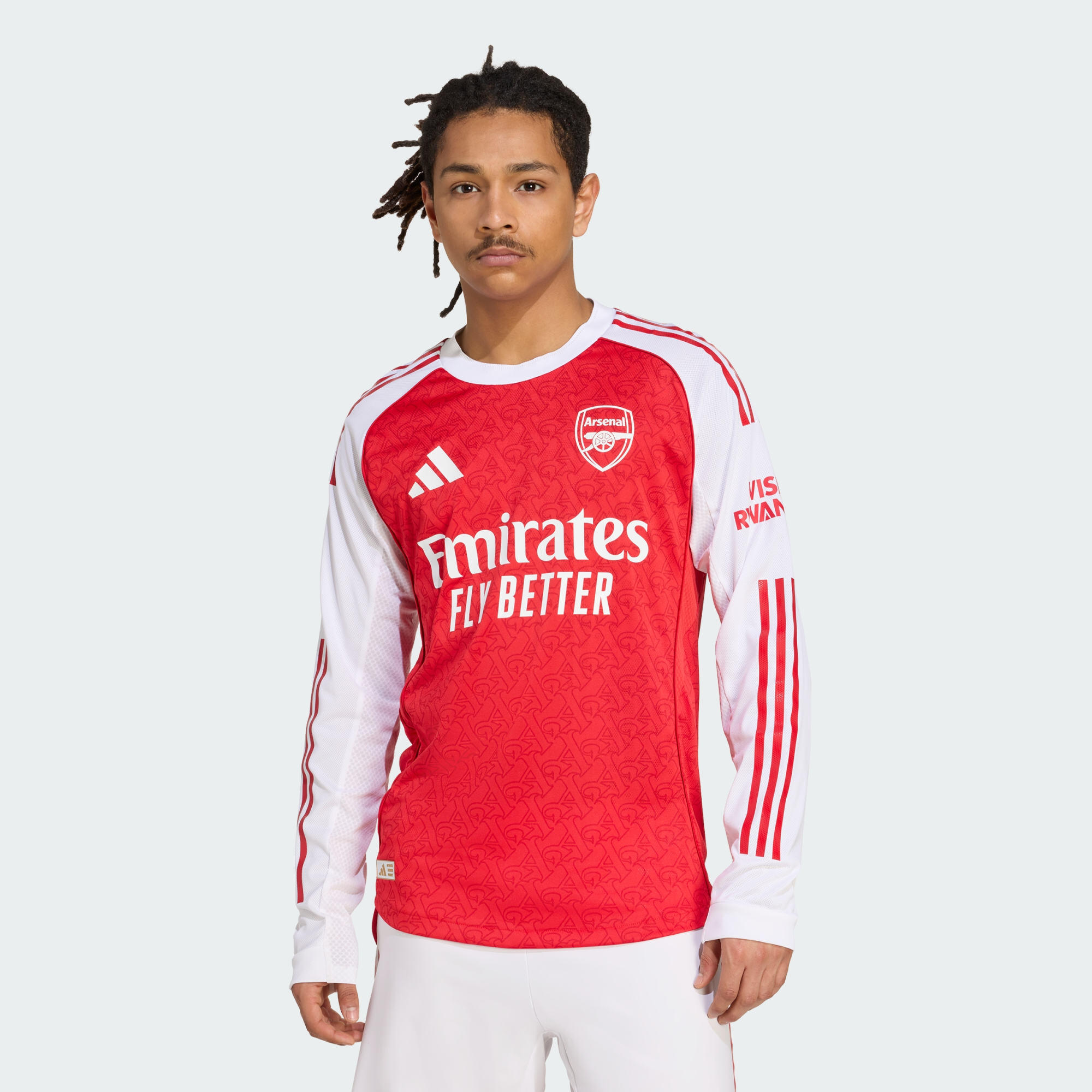Adidas - Maillot Manches Longues Domicile Arsenal 25/26 Authentique - Maillot Manches Longues - Blanc|rouge - 42 M/l - Decathlon