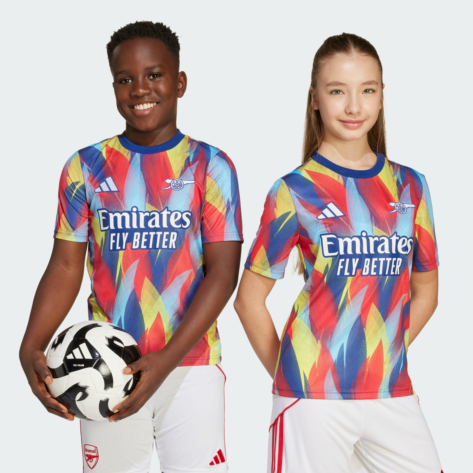 Camisola de aquecimento 25/26 do arsenal – criança