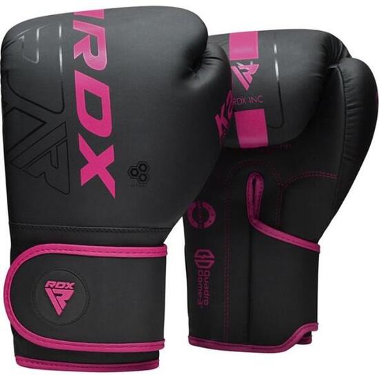 Gants de boxe RDX F6 Kara cuir Rosa/Schwarz protection