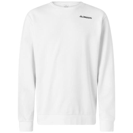 Felpa da uomo in cotone bianco da sportivo