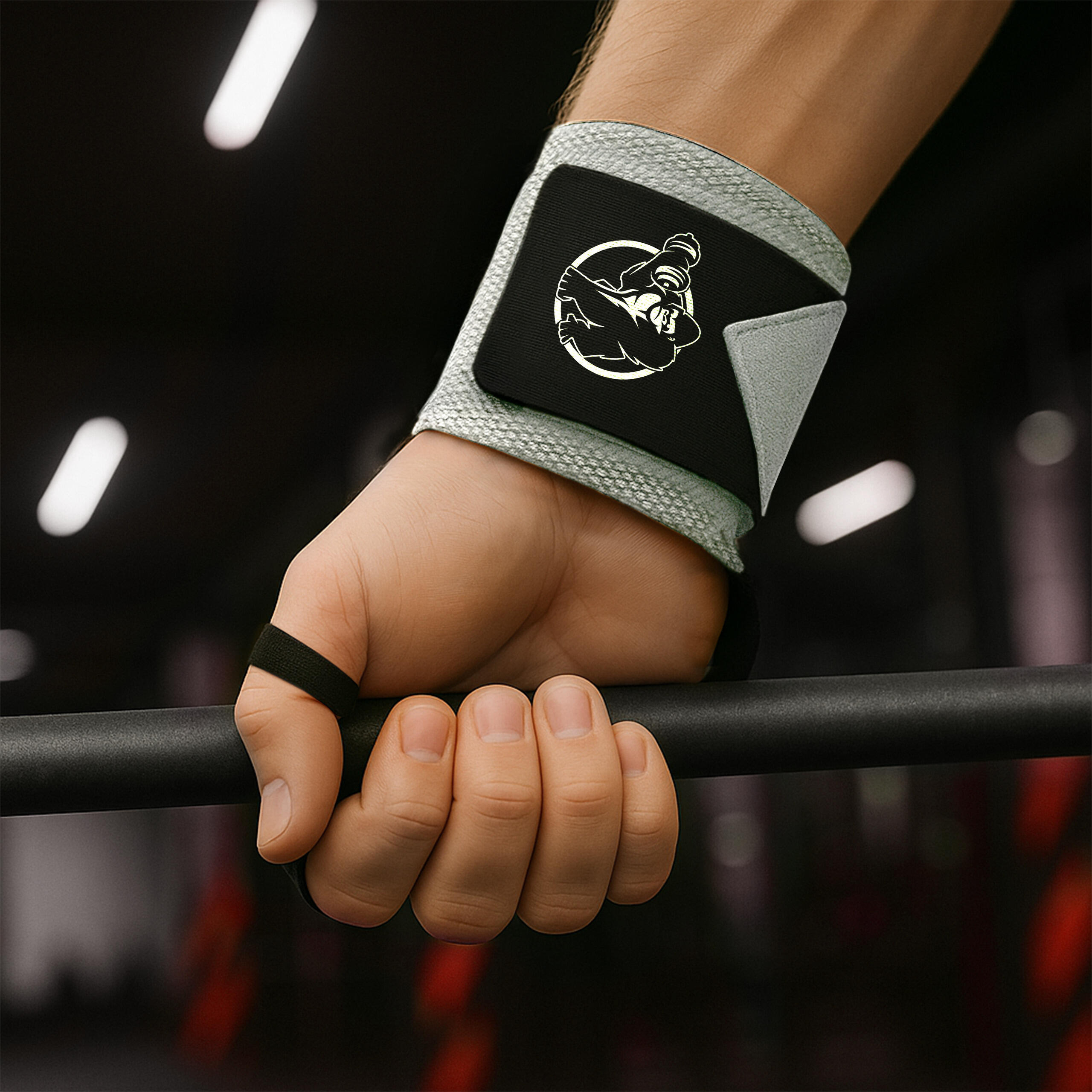 Sangle Tirage - 45x8 cm Hand Grip, Sangle de Levage, Bande Poignet, Wrist Wraps 3/7
