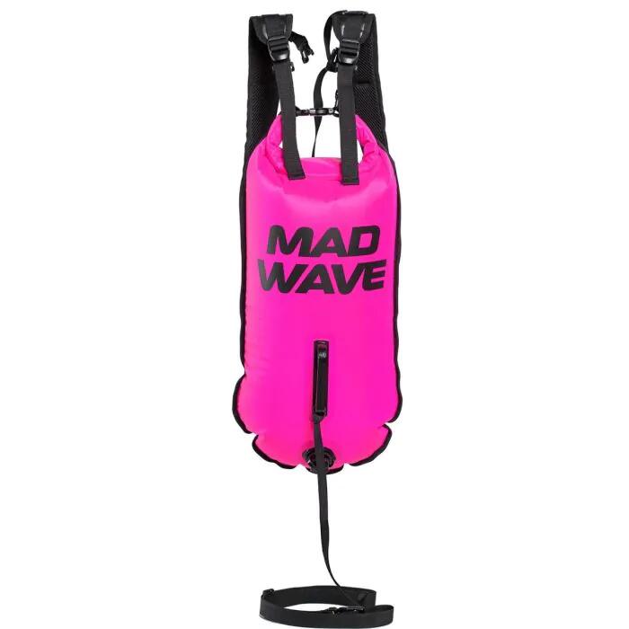 MAD WAVE Bóia insuflável para natação em águas abertas DRY BAG Rosa