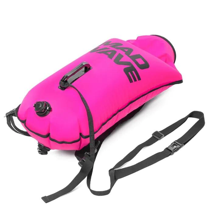 Bóia insuflável para natação em águas abertas DRY BAG Rosa 2/5