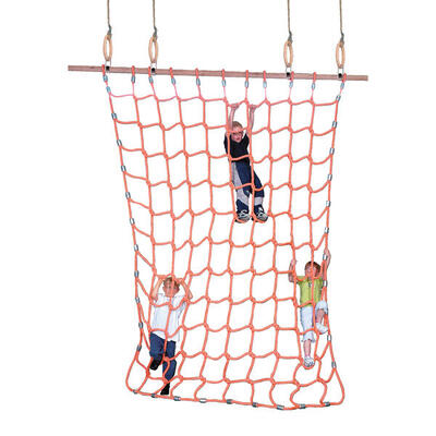 Kletternetz für Turnringe Polypropylen (PP) Orange 3.5 m Turnen