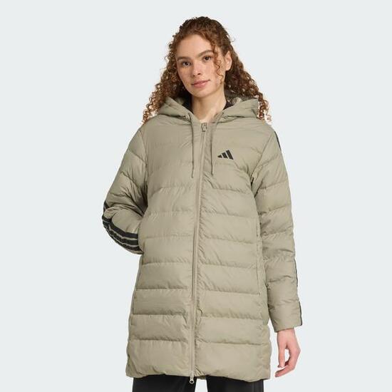 Essentials CLIMAWARM 3-Streifen Light Daunenparka mit Kapuze