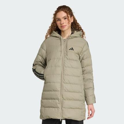 Parka z kapturem Essentials CLIMAWARM 3-Stripes Light Down
