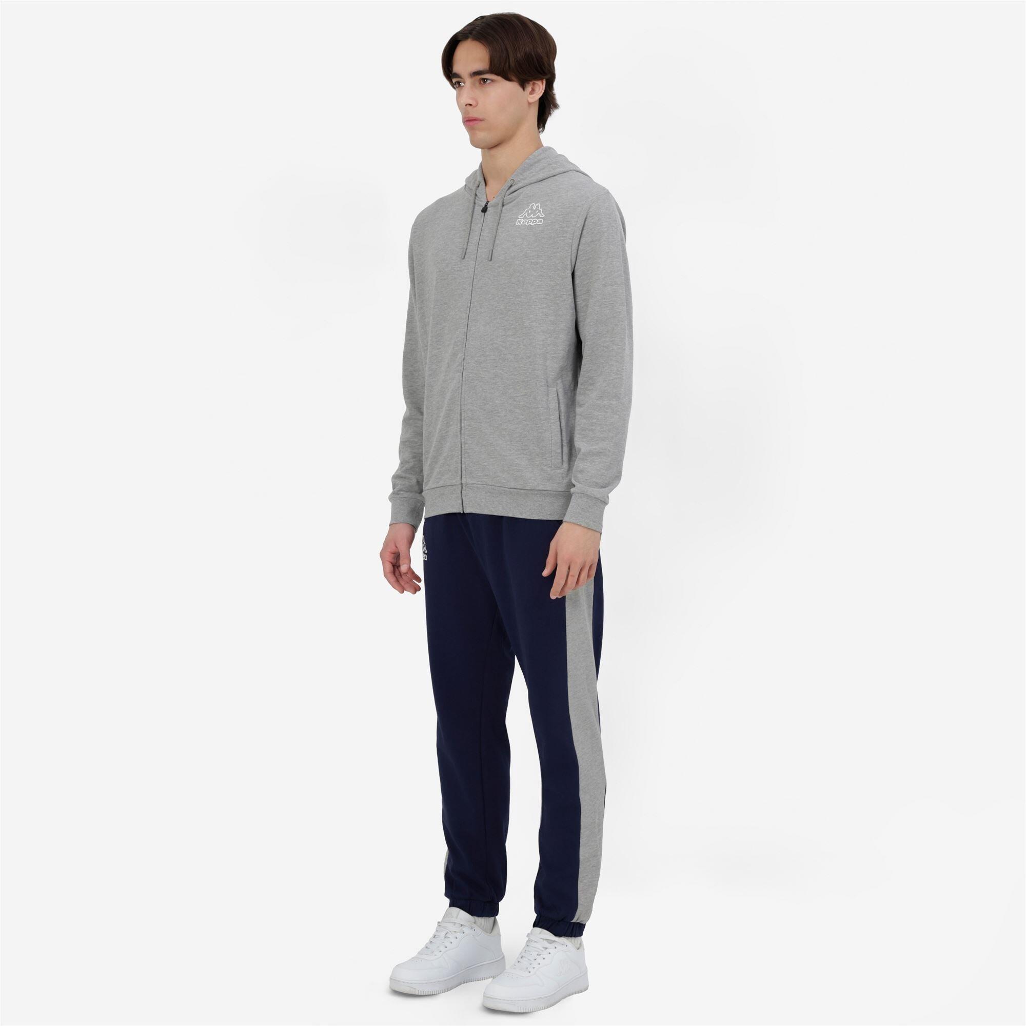 Tuta da uomo in cotone grigio da sportivo 5/7