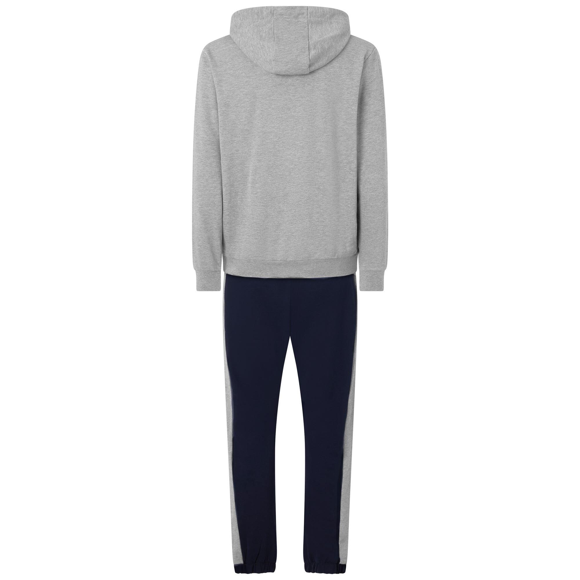 Tuta da uomo in cotone grigio da sportivo 3/7