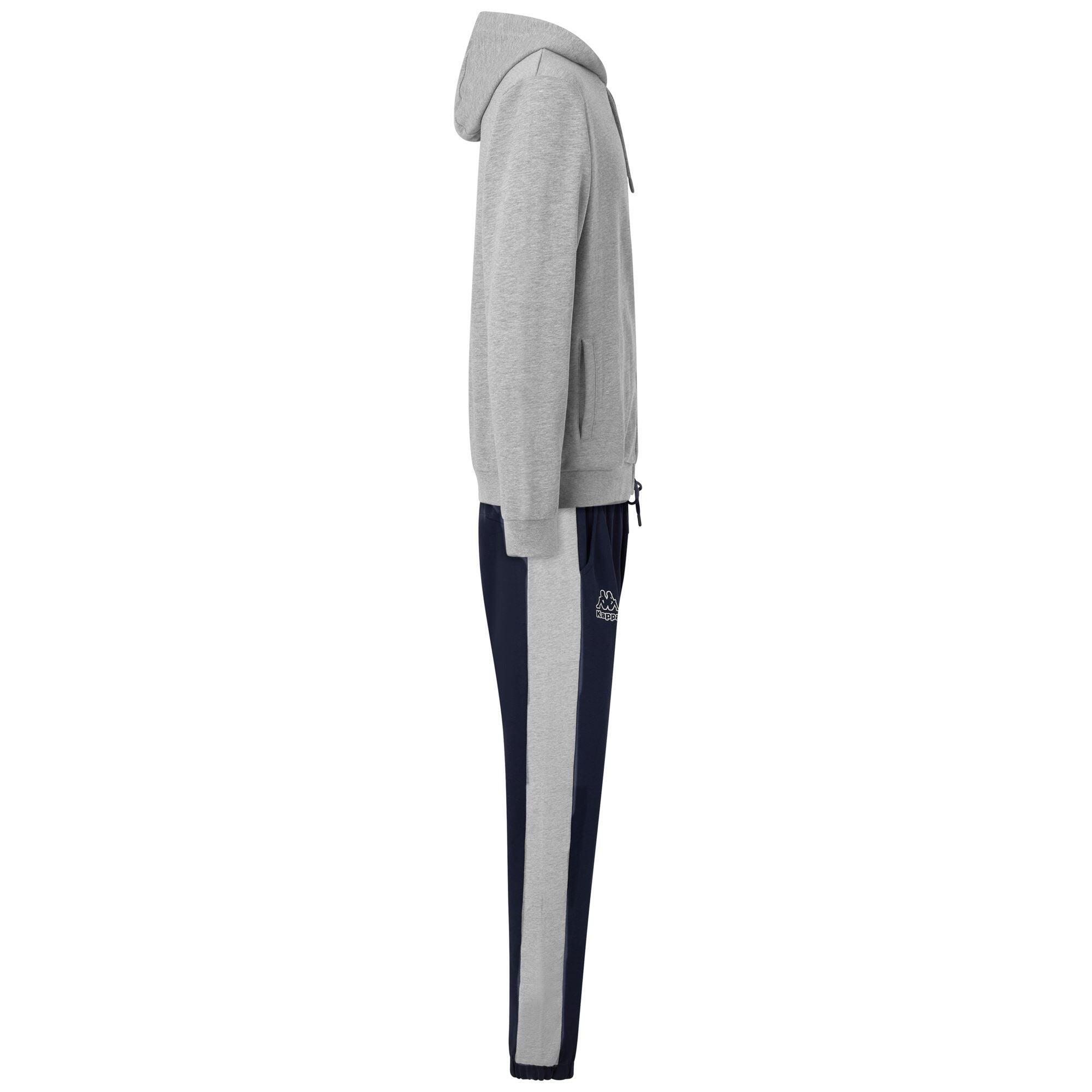Tuta da uomo in cotone grigio da sportivo 2/7