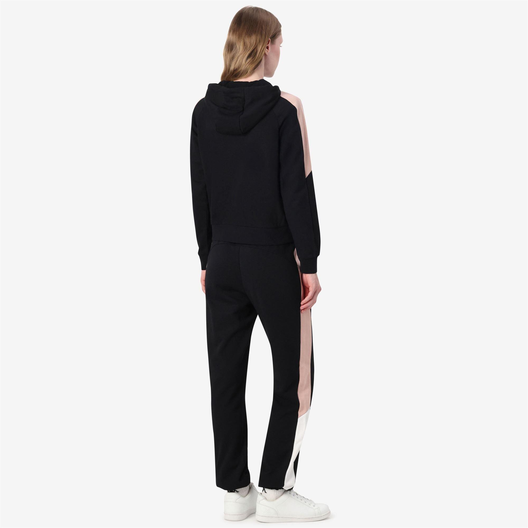 tuta da donna in cotone nero da fitness 6/7