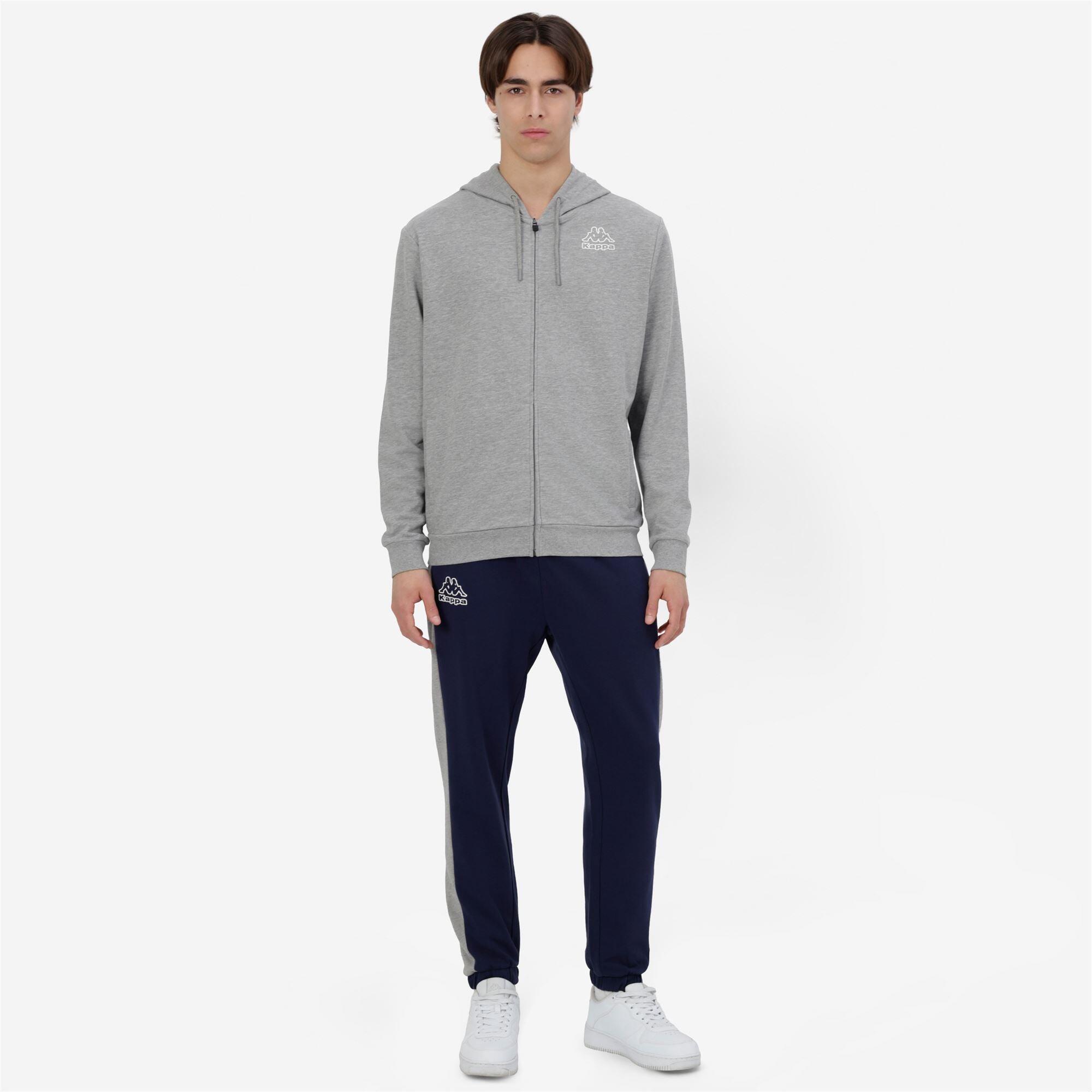 Tuta da uomo in cotone grigio da sportivo 4/7
