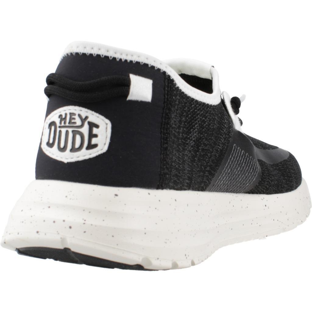 Baskets Hey Dude Modèle Sirocco M Sport Mode Couleur Noir 3/5