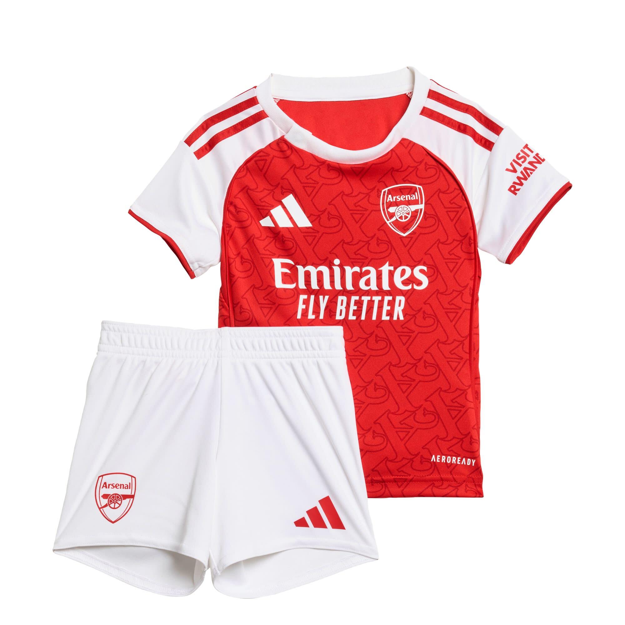Adidas - Ensemble Bébés Domicile Arsenal 25/26 Enfants - Survêtement De Sudation - Blanc|rouge - 12 Mois - Decathlon