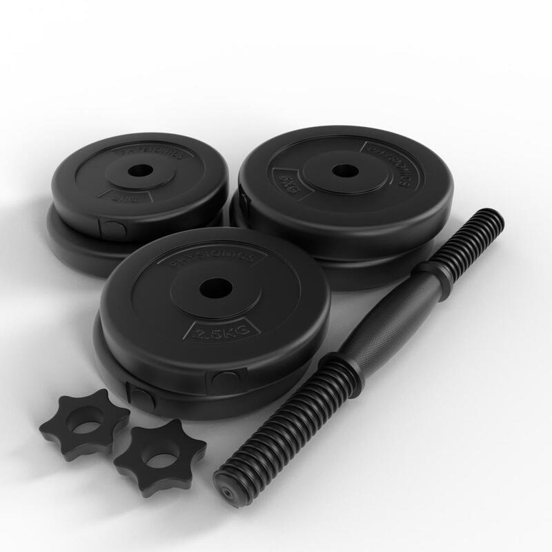 Banca multifunctionala si set de gantere 40 kg