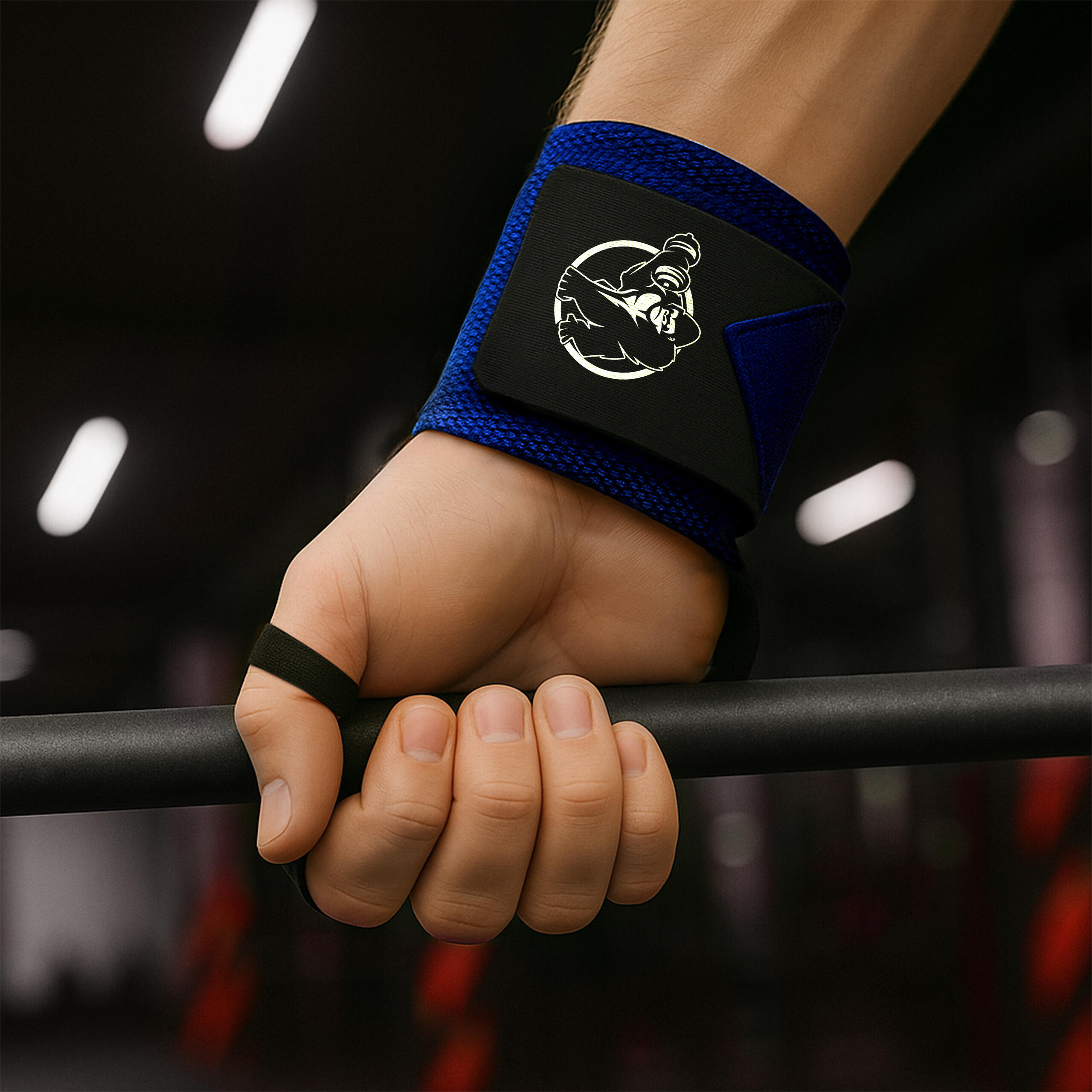 Sangle Tirage - 45x8 cm Hand Grip, Sangle de Levage, Bande Poignet, Wrist Wraps 3/7