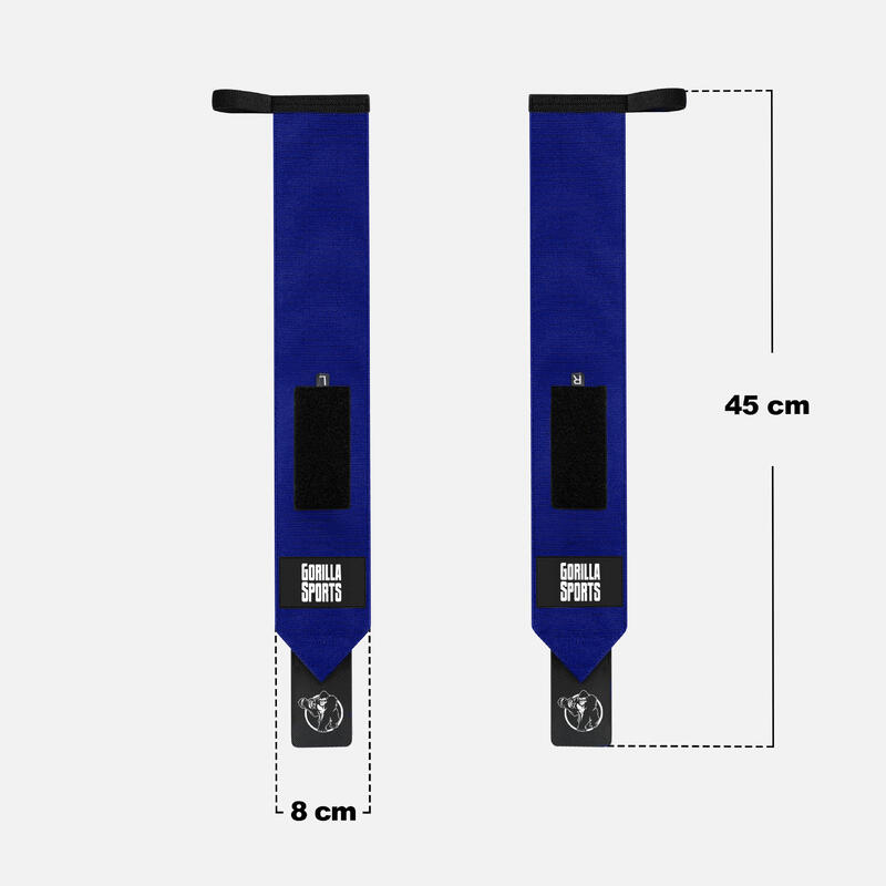 Bandaje pentru incheietura mainii, albastru, Gorilla Sports