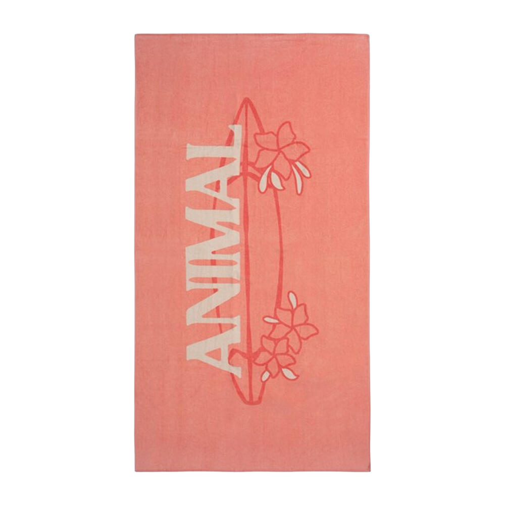 ANIMAL Classic Floral Cotton Towel (Coral)