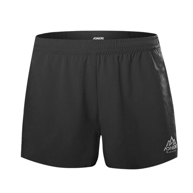 F5101 Men High-elastic Quick-drying Running Shorts - Black