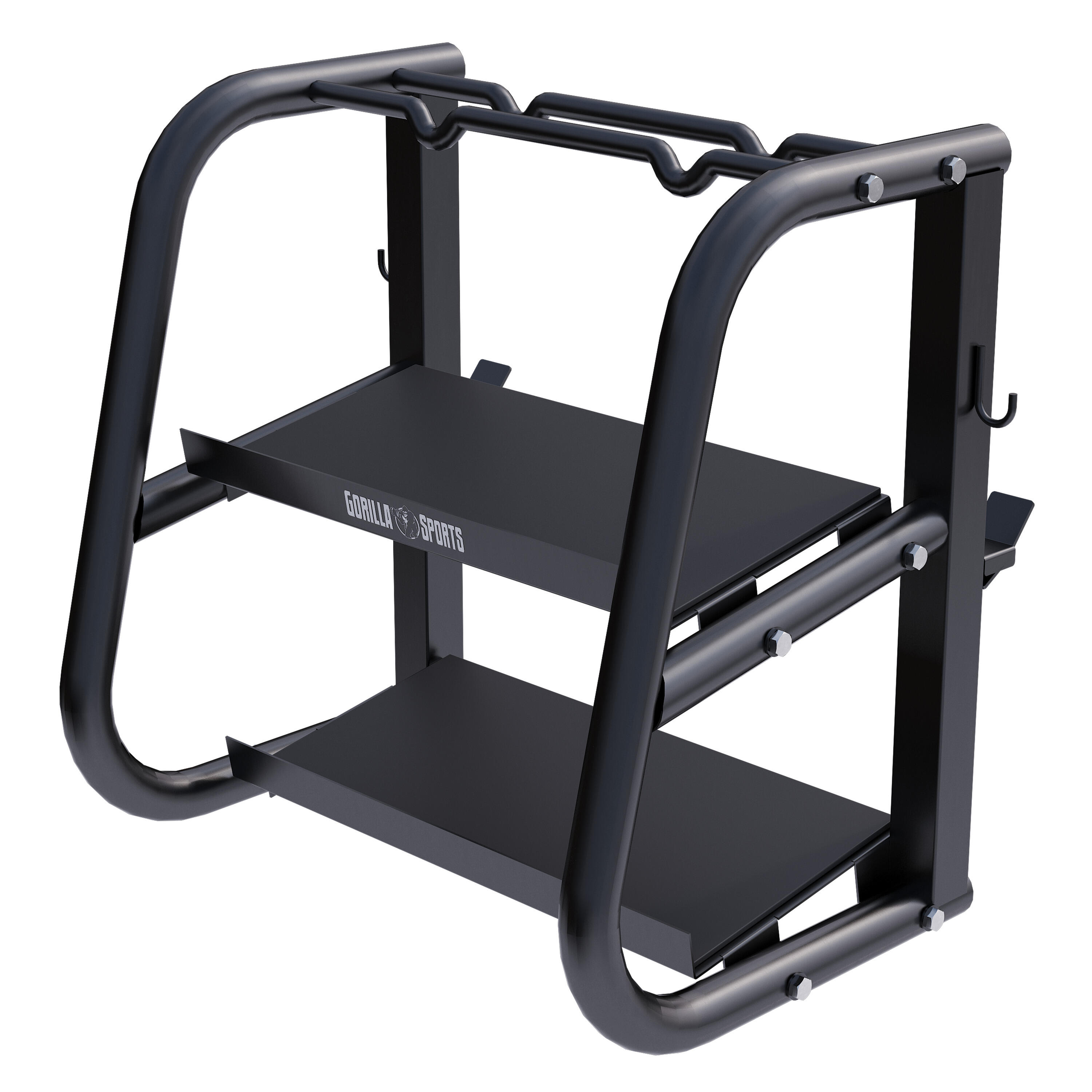Gorilla Sports - Rack Rangement - Support Halteres, Acier Rangement Poids, Charge Max 300 Kg - Poids - Noir - Taille Unique - Decathlon