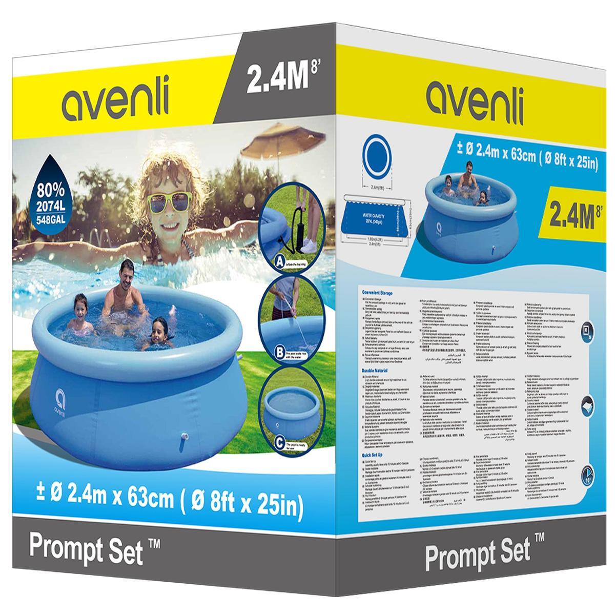 Avenli Prompt Set 240x63cm Pool, ohne Zubehör, blau 3/7