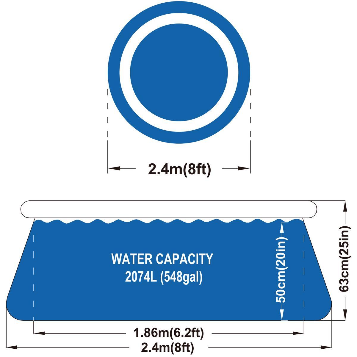 Avenli Prompt Set 240x63cm Pool, ohne Zubehör, blau 6/7