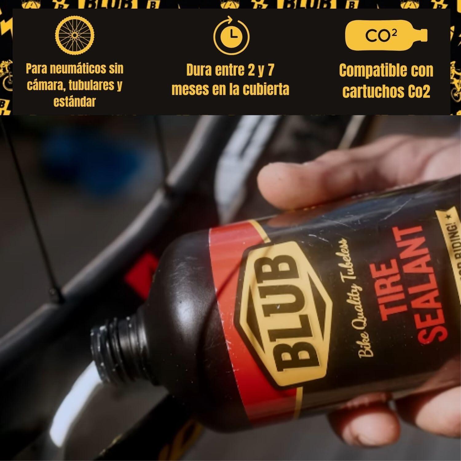 BLUB liquido tubeless MTB 500ml| Liquido Antipinchazos Bicicleta 3/5