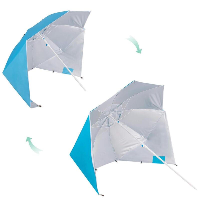 Parasol plażowy 180 cm namiot niebieski