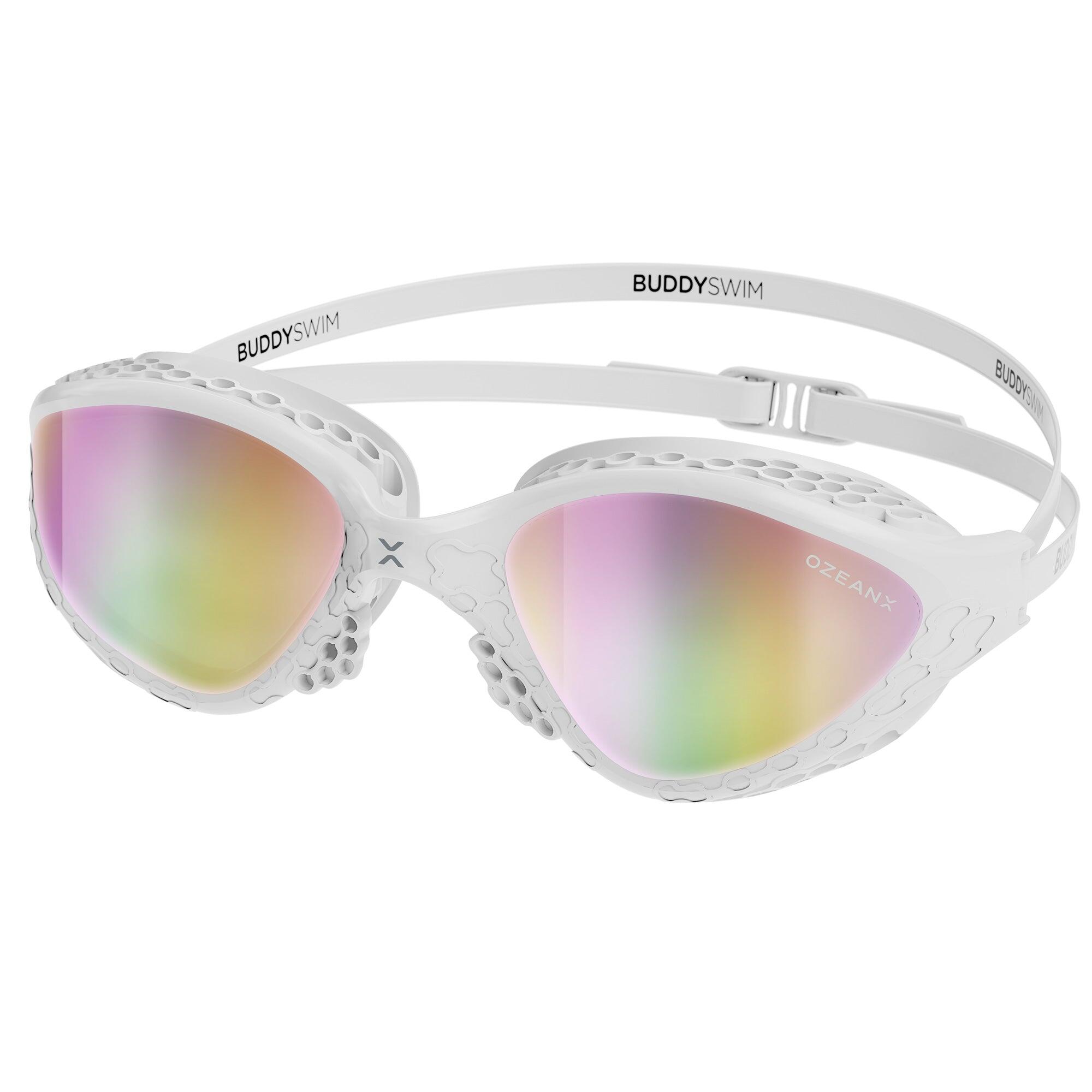 BUDDYSWIM BuddySwim OzeanX Occhialini White/Iridium Mirror OW Triathlon Antifog UV