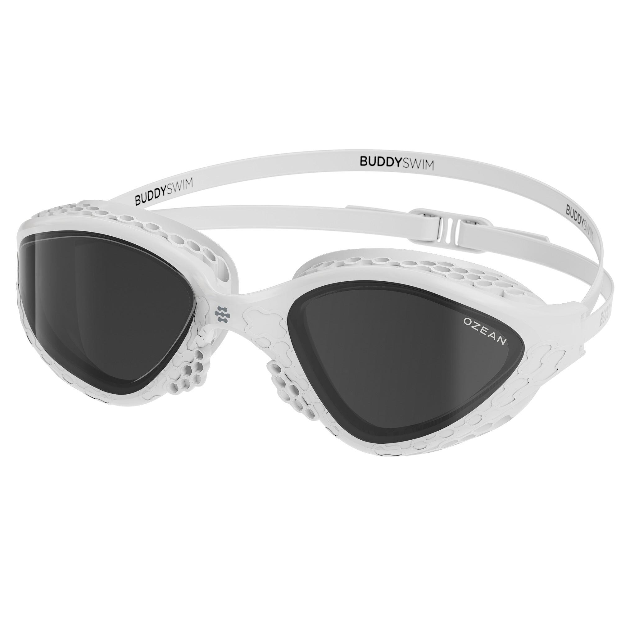 Buddyswim - Buddyswim Ozean Lunettes White/smoke Eau Libre Triathlon Anti-buée Uv - Lunettes De Natation - Blanc - Decathlon