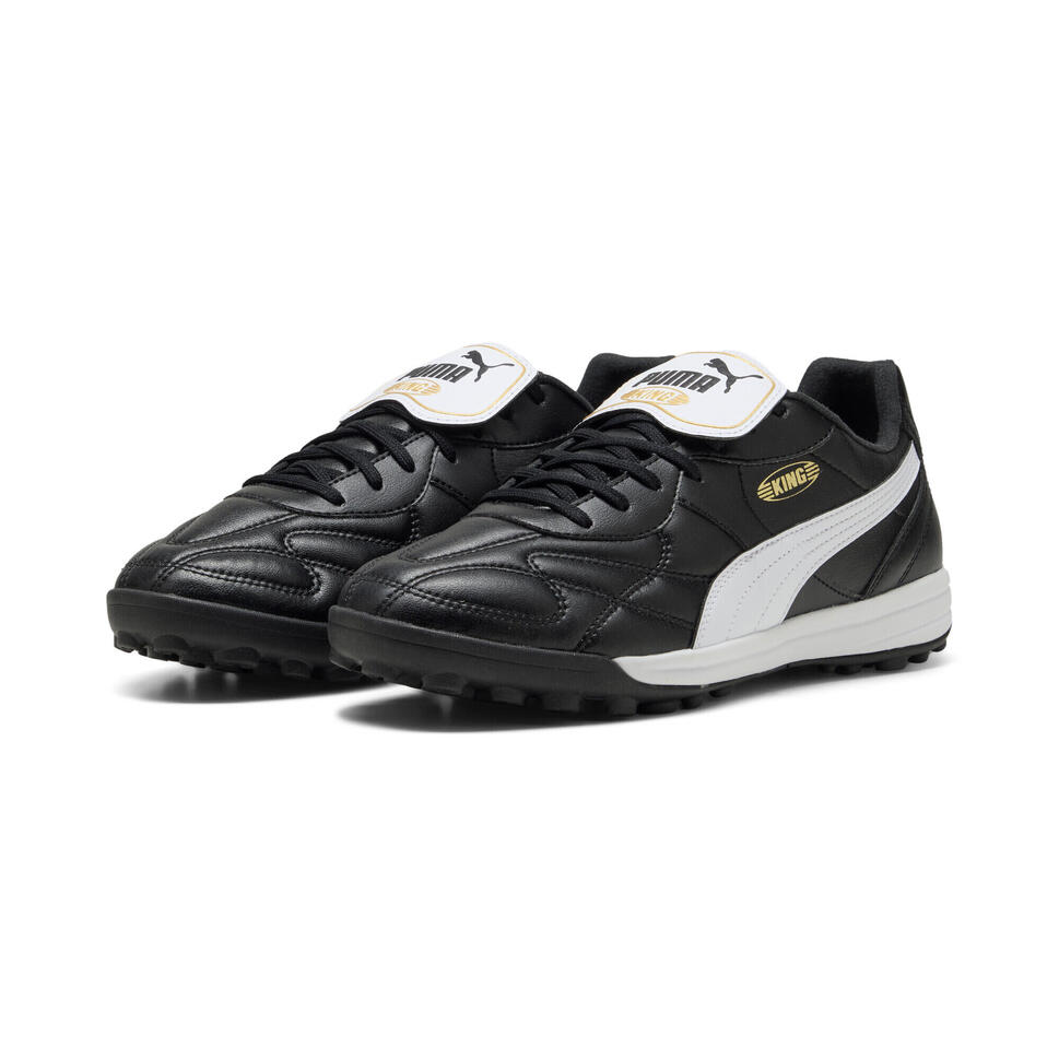 Buty piłkarskie unisex KING TOP TT PUMA Black White Gold